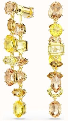 Swarovski Gema Drop Earrings, Asymmetrical Design, Mixed Cuts, Long, Y 5718073