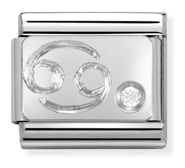 Nomination 330302/04 Classic Cancer Cubic Zirconia Sterling Jewellery