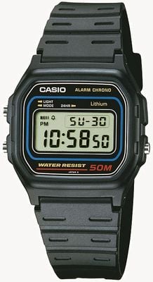 Casio Gent's Retro Alarm Chronograph Watch W-59-1VQES