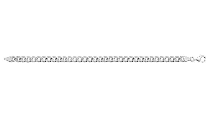 Treasure House G2639 Silver Small Link Curb Bracelet Jewellery