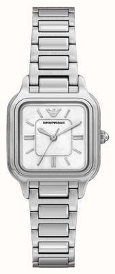 Emporio Armani Cecilia (35mm) White Mother-of-Pearl Dial / Stainless Steel Bracelet AR11742