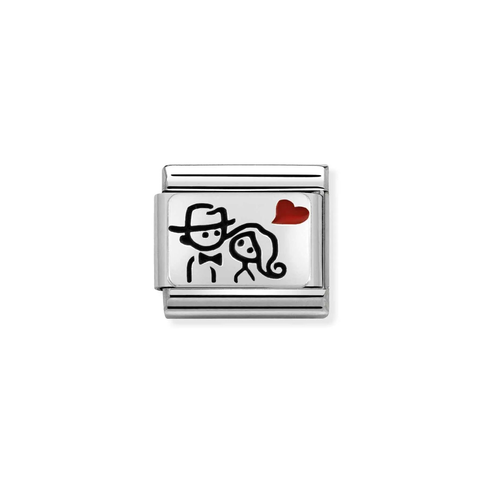 Nomination 330208/10 Classic Heart Oxidised Sterling Silver Jewellery