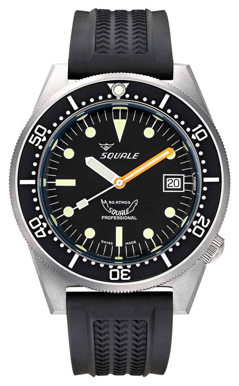 Squale 1521BKBL.VO 1521 Black Blasted (42mm) Black Dial / Watch