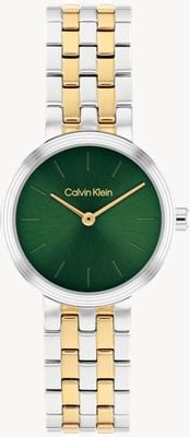 Calvin Klein FORME Two-Hand Quartz (26mm) Green Dial / Two-Tone Stainless Steel Bracelet 25100188