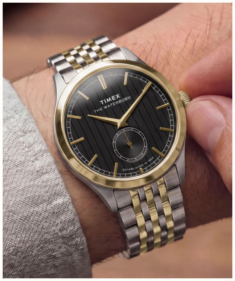 Timex Waterbury Classic Sub-Second 39mm Stainless Steel Bracelet TW2Y91900 - alternate view 5