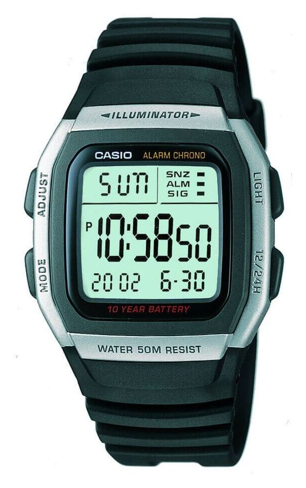 Casio W-96H-1AVES Digital Retro Illuminator (35.7mm) Digital Watch