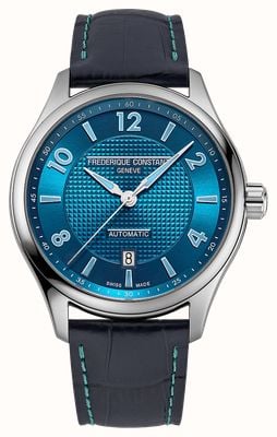 Frederique Constant Classics Runabout Automatic Limited Edition (42mm) Blue Sunray Dial / Blue Leather Strap FC-303RMLN5B6