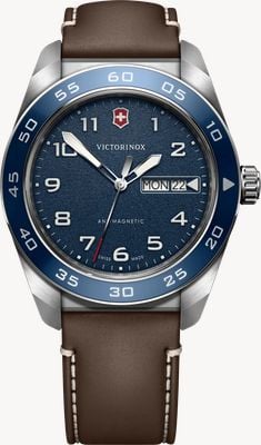 Victorinox Swiss Army Quartz (42mm) Blue Dial / Brown Leather Strap 242040