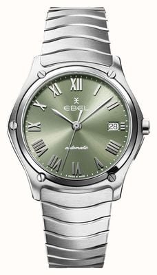 EBEL Sport Classic Automatic (37mm) Green Sunray Dial / Stainless Steel Bracelet 1216652