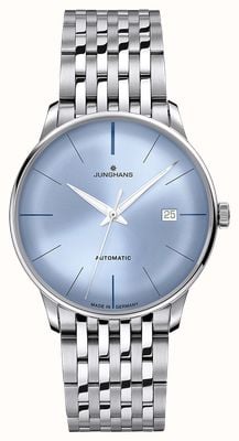 Junghans Meister Automatic (40.4mm) Light Blue Sunray Dial / Stainless Steel Bracelet 27/4610.46
