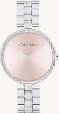 Calvin Klein Women's Gleam (32mm) Pink Dial / Stainless Steel Bracelet 25100015