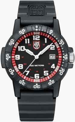 Luminox Sea Turtle Giant 0320 Series | Red Bezel | Black Strap XS.0335