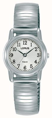 Lorus Classic Quartz Mini (23.6mm) White Sunray Dial / Stainless Steel Expandable RRX33HX9