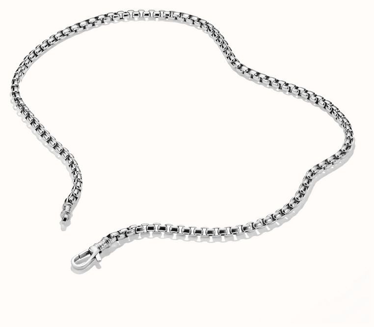 Thomas Sabo Thomas Sabo Rebel at Heart Men's 5.2mm Stainless Steel Box Chain Necklace KE2398-S01-53-L55 - alternate view 2