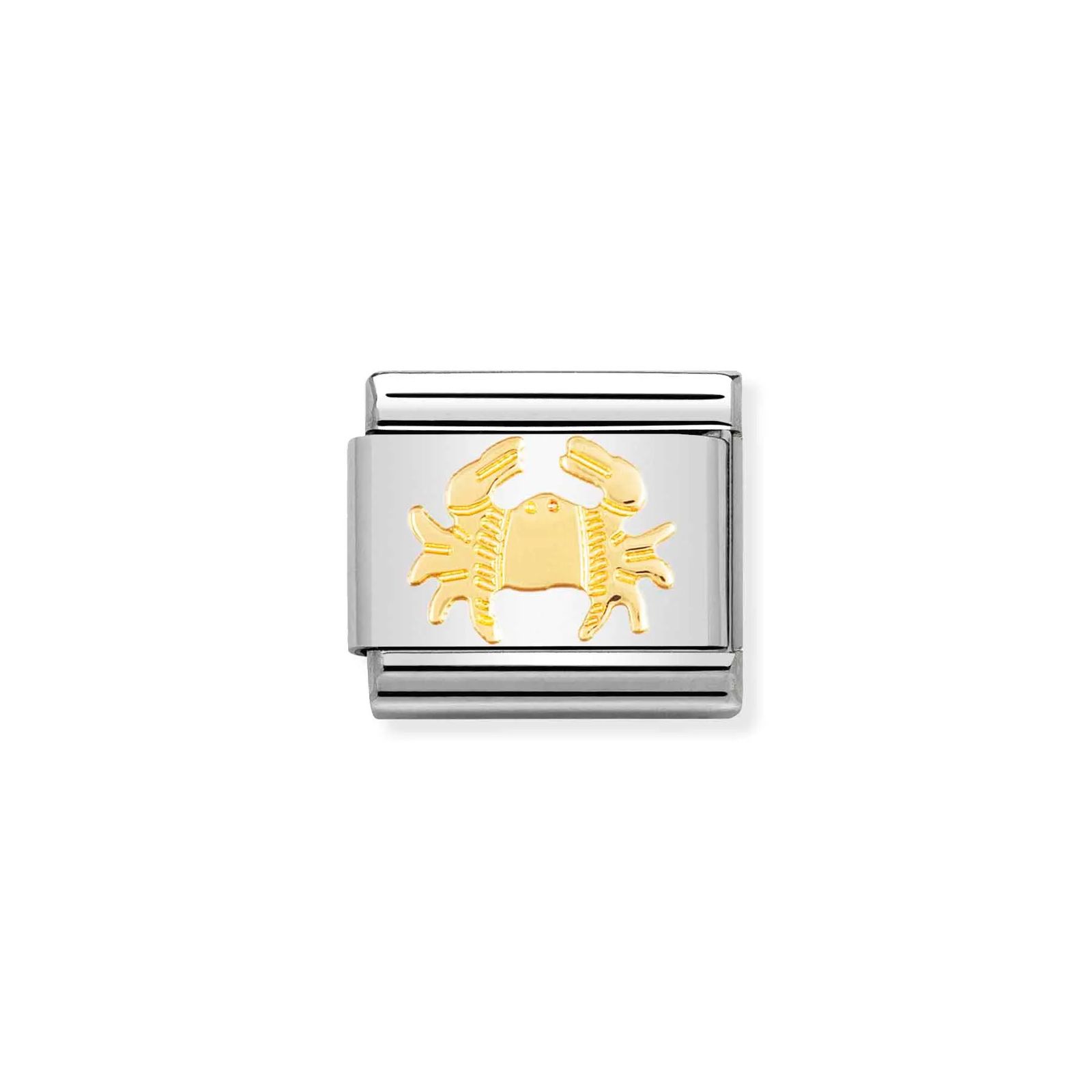 Nomination 030104/04 Classic Cancer 18ct Gold & Steel Charm Jewellery