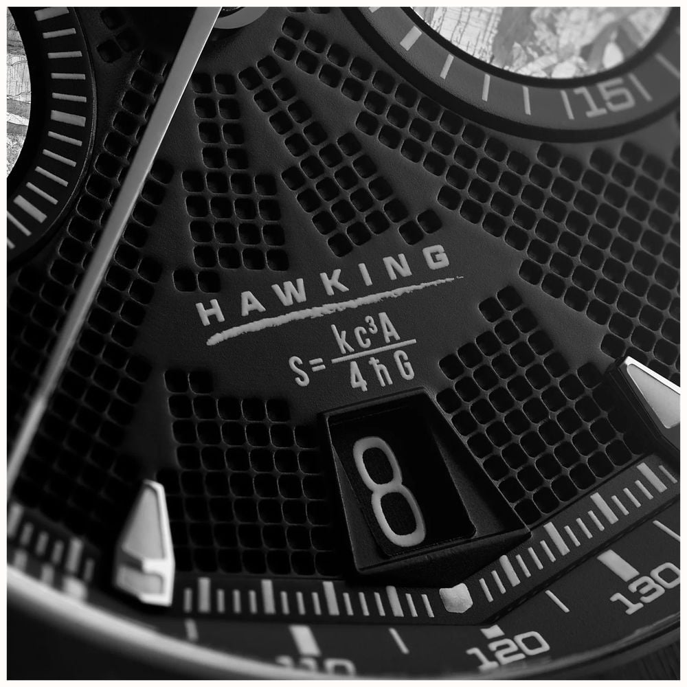 Bremont Supernova Chronograph Hawking Edition (41mm) Black Galvanic Metal Dial / Black Steel Bracelet SN41-CHR-DLC-HWK-B - alternate view 4