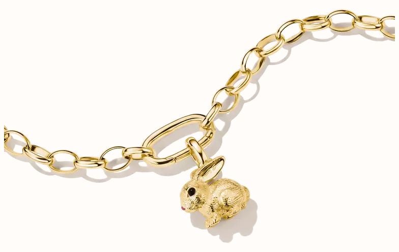 Thomas Sabo Thomas Sabo Charming Connect 18ct Gold Plated Rabbit Charm CC1350-M05-39 - alternate view 2