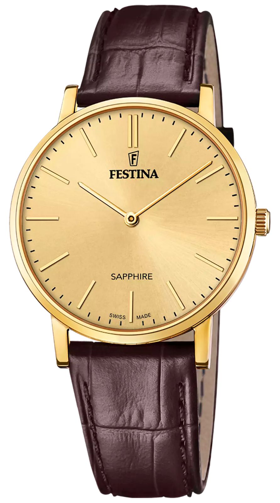 Festina F20016/2 Swiss Made Classic Quartz (39.3mm) Gold Watch