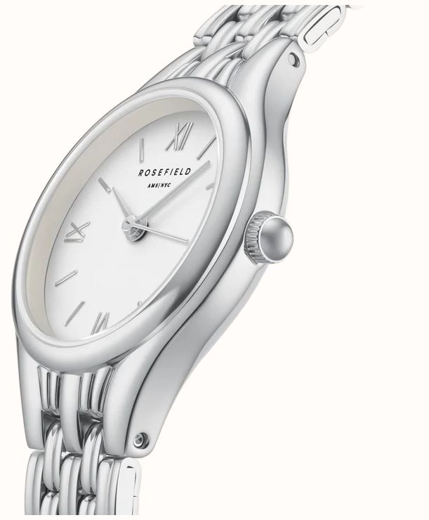 Rosefield Ladies Muse White Dial Silver Coloured Stainless Steel Bracelet MUWSSS-MU02 - alternate view 3