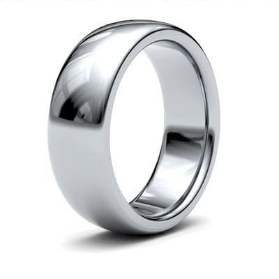 James Moore Wedding Rings | 9ct White Gold | 7mm | Heavy | Premium Court | AG_7GHP-9W