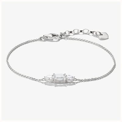 Thomas Sabo Silver Bracelet With Sparkling Zirconia Stones Bold Eleganc A2221-051-14-L19V