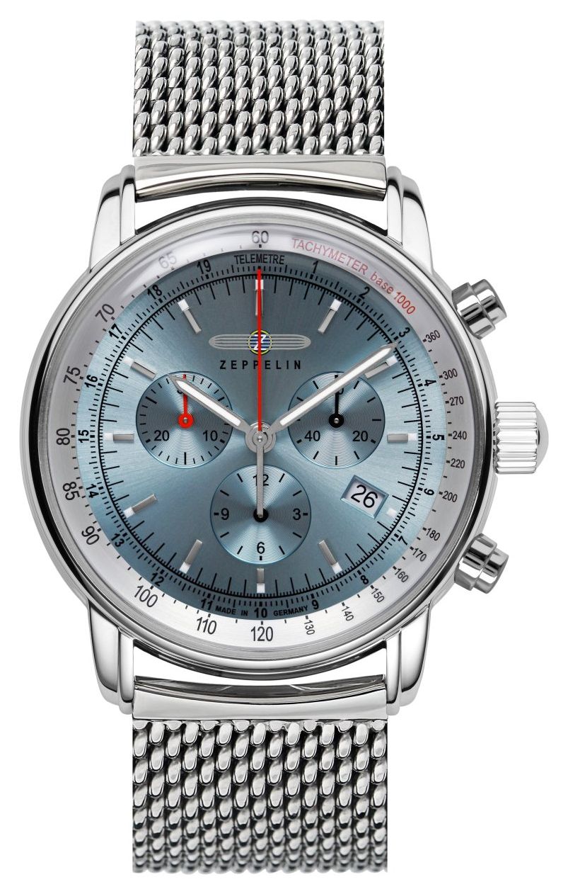 Zeppelin 8886M-3 LZ 14 Marine Quartz Chronograph (42mm) Ice Watch