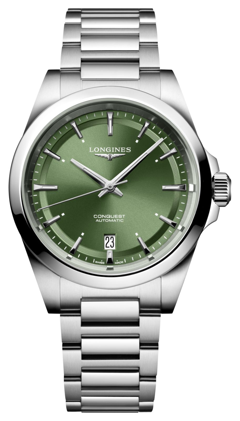 LONGINES L37204026 Conquest Automatic (38mm) Green Sunray Watch