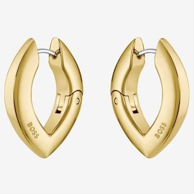 BOSS Jewellery Fiora Gold Tone Oval Hoop Earrings 1580823