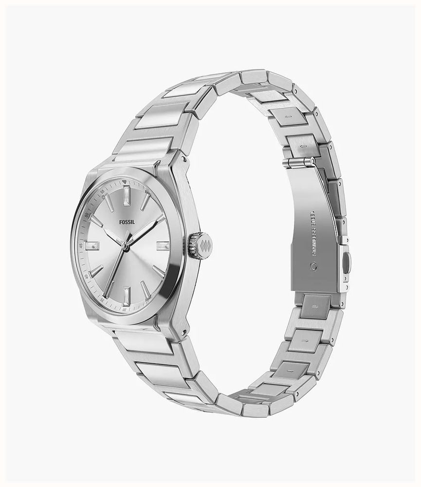 Fossil Everett 27 mm Three-Hand Stainless Steel Fossil Watch ES5490 - alternate view 4