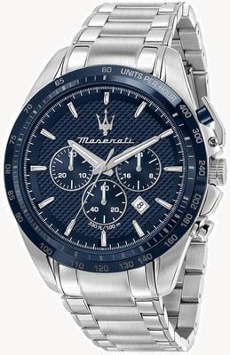 Maserati Men's Traguardo | Blue Chronograph Dial | Stainless Steel Bracelet R8873612043
