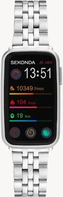 Sekonda Track Smartwatch (26mm) Digital Display / Silver-Tone Alloy Bracelet 30279