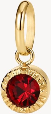 D.LOUISE Mini Bezel Birthstone Charn January/Garnet CH-40-01