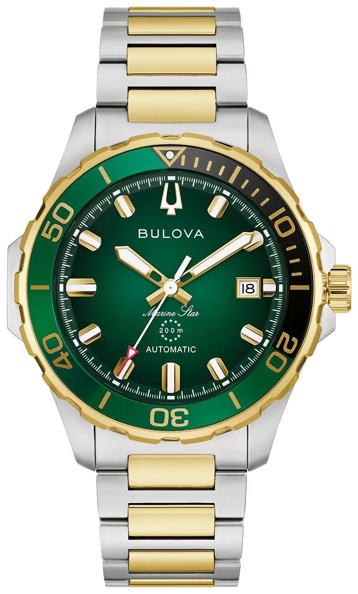 Bulova 98B467 Marine Star Series B Automatic (41mm) Green Watch