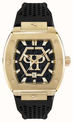 Philipp Plein HIGH-CONIC The HEXAGON Phantom (44mm) Black Dial / Black Bio TPU Plastic Strap PWPUA0424