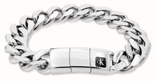 Calvin Klein COMMAND Silver Chunky Bracelet Mens 35100101
