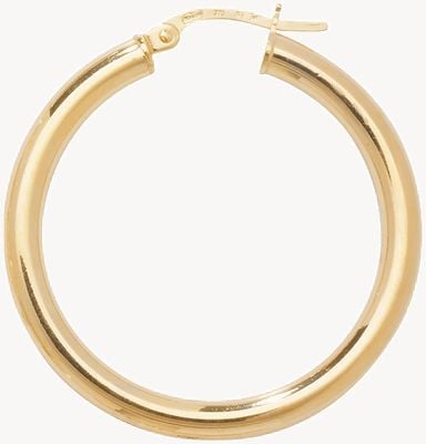 Treasure House 9k Yellow Gold Hoop Earrings 25 mm ER384