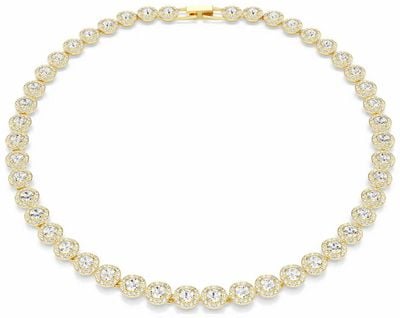 Swarovski Una Angelic Necklace Round Cut White 18k Gold Finish 5720505