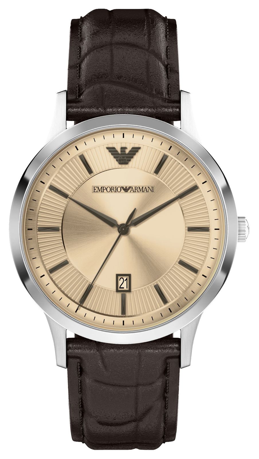 Emporio Armani AR11783 Renato (43mm) Champagne Dial / Brown Watch