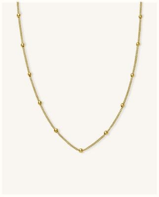 Rosefield Jewellery Mini Dotted Necklace Gold Plated Watch JDCHG-J057