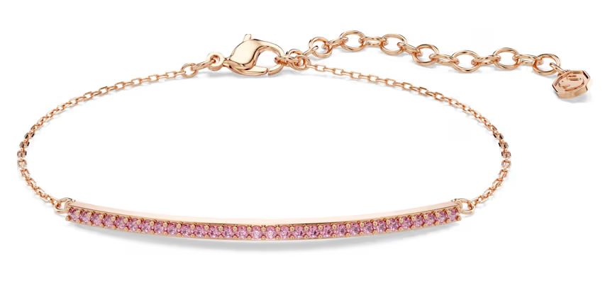 Swarovski 5757999 Only bracelet, Round cut, Pink, 18K rose Jewellery