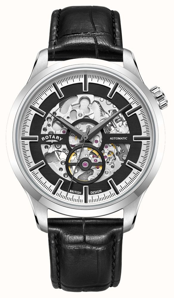 Rotary Skeleton Automatic 42mm Black Dial Black Skeleton Dial GS02945 87