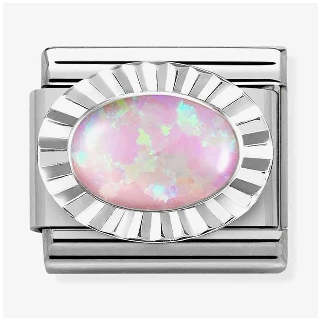 Nomination 330507/38 Classic Pink Opal Sterling Silver Charm Jewellery