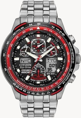 Citizen Red Arrows Titanium Skyhawk A-T Eco-Drive Men's Solar Powered JY8110-51E