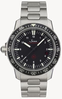 Sinn EZM 3 Men's Diving Einsatzzeitmesser Black Dial 603.010 TWO LINK BRACELET