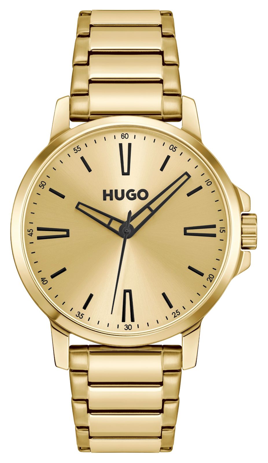Hugo 1530420 #Smooth (41Mm) Gold Dial / Gold Pvd Stainless Watch