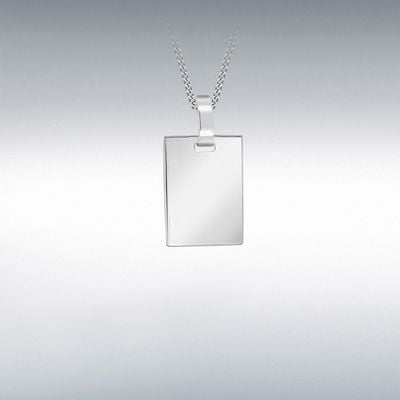 Silver Heavy Square Plain Pendant 8.62.3399