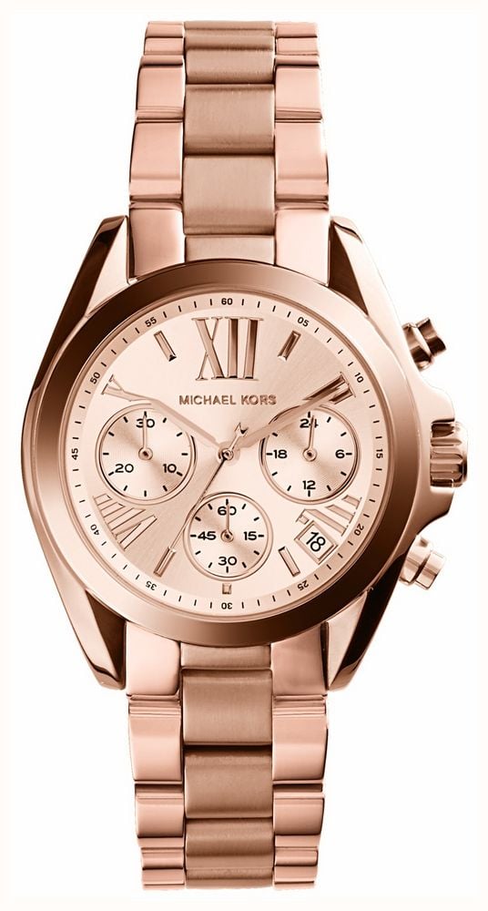 Michael Kors Bradshaw Rose Gold Toned Chronograph Watch MK5799 First Class Watches