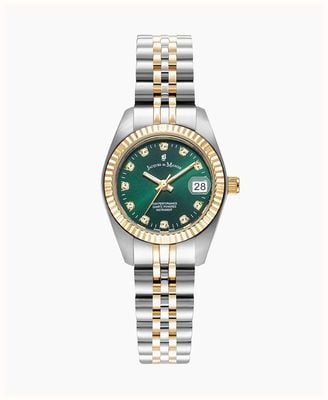 Jacques Du Manoir Inspiration Classic (26mm) Green Dial / Two-Tone Stainless Steel Bracelet JWL02104