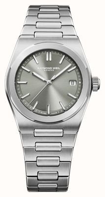Raymond Weil A.R.T. Date Automatic (38mm) Sage Grey Sunray-Brushed Dial / Stainless Steel Bracelet 1000-ST-52001
