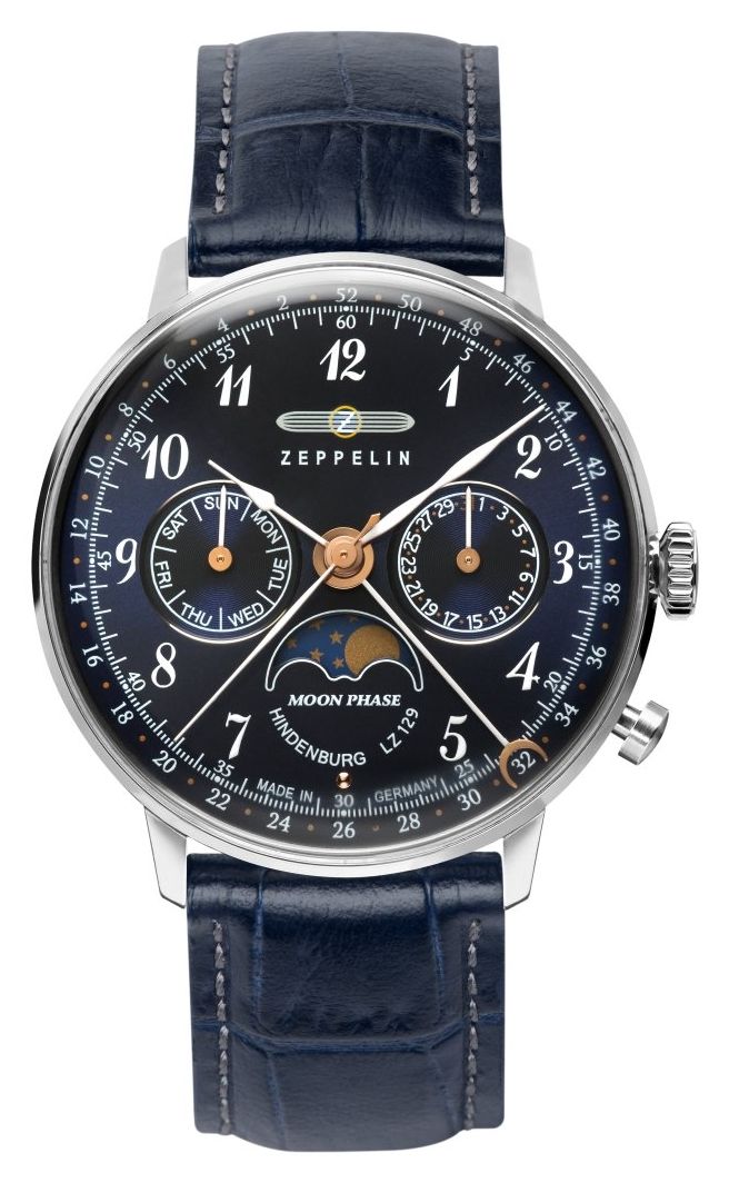 Zeppelin 7037-3 LZ 129 Hindenburg Moonphase (36mm) Night Watch